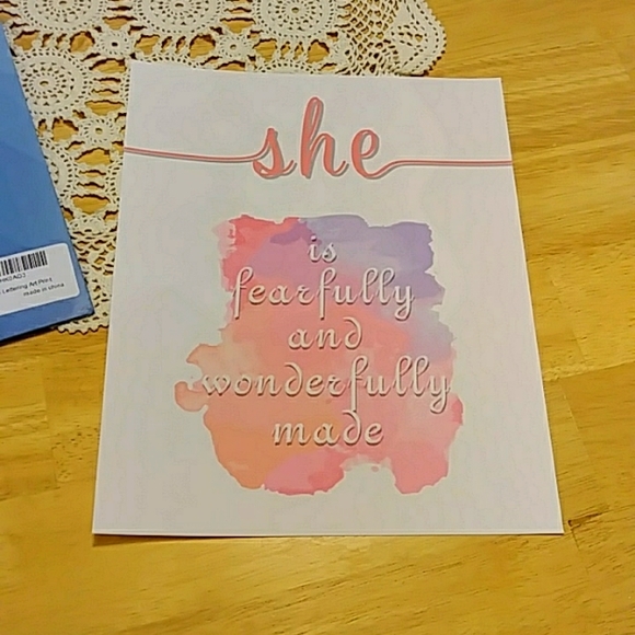 Religious woman quotes on canvas-look fabric prints - Picture 4 of 5